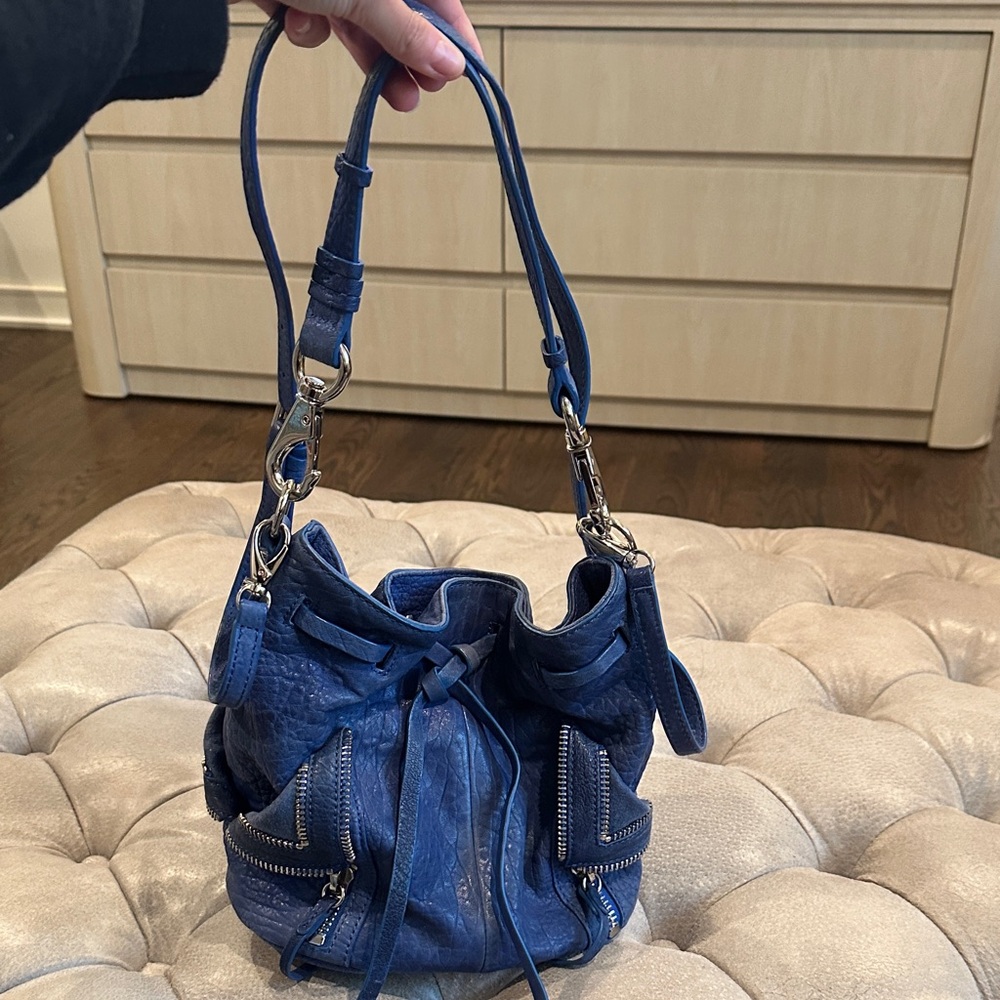 She + Lo Cobalt Blue Bucket Bag